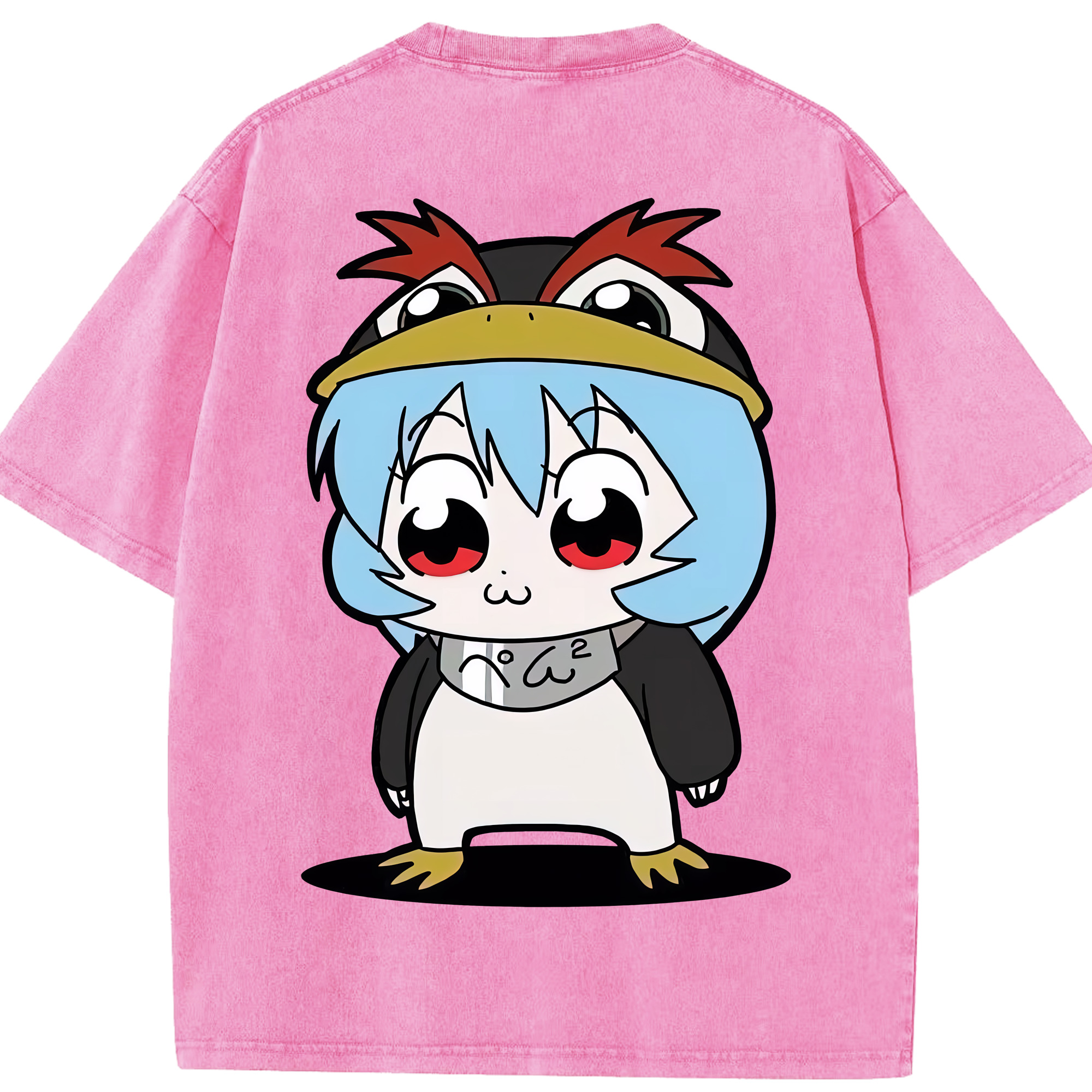 （画像用） EVA 新世紀エヴァンゲリオン 綿100% ヴィンテージ風 半袖Tシャツ（背面プリント）